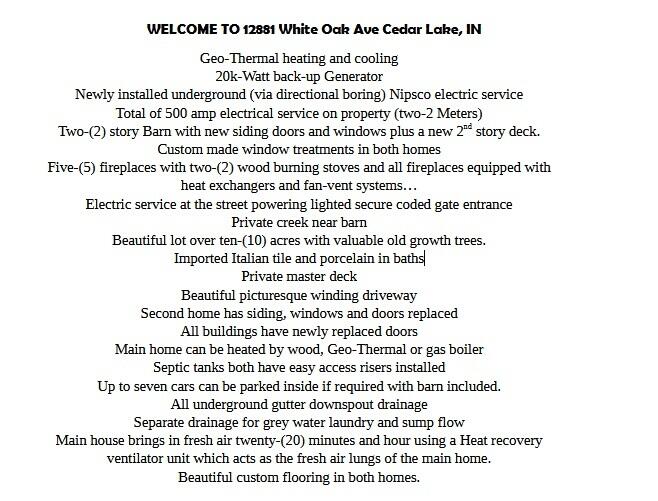 12881 White Oak Avenue, Cedar Lake, IN 46303; Image #3