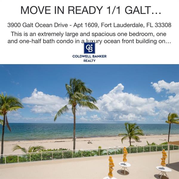 3900 Galt Ocean Dr #1609