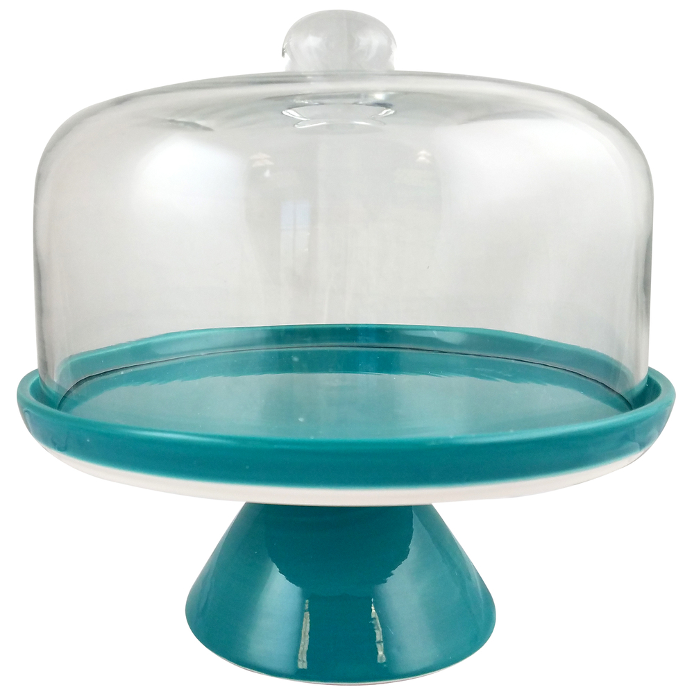 Studio California 116808.02 Ceramic Nordic Cool Cake Stand Glass Dome In Teal 85081399892 eBay Studio California 116808.02 Ceramic Nordic Cool Cake Stand Glass Dome In Teal 85081399892 eBay