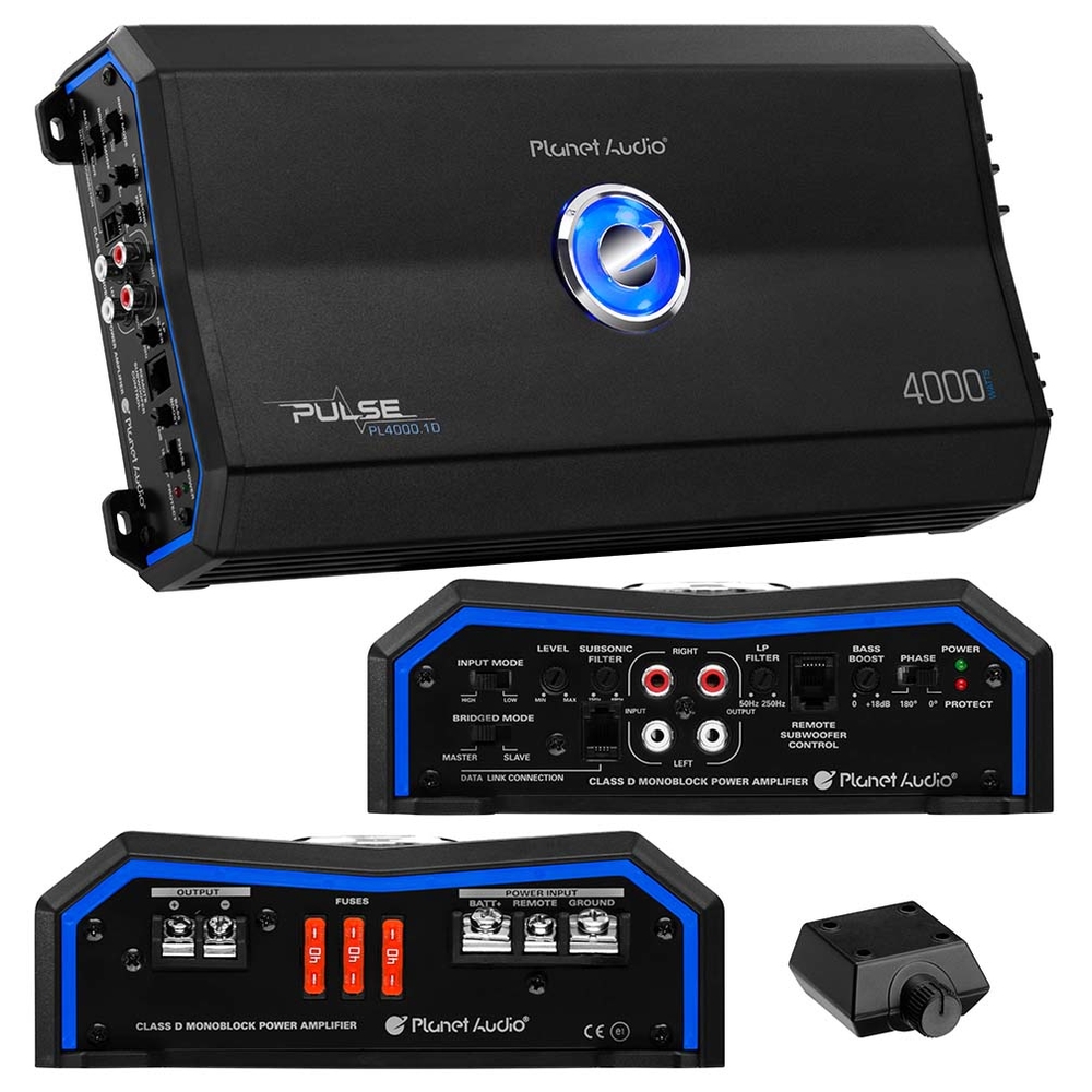 Audio Pl4000.1D Pulse Series Class D Monoblock Amplifier 4000W