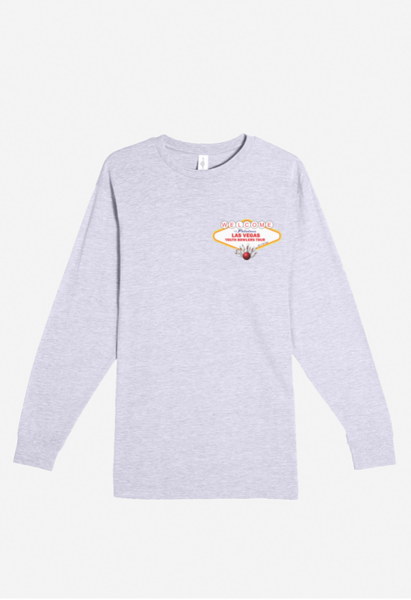 HEATHER GRAY - Unisex Long Sleeve T-Shirt w/ print front and back