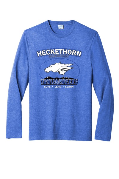 Heather Royal - Tri-Blend Long Sleeve Tee