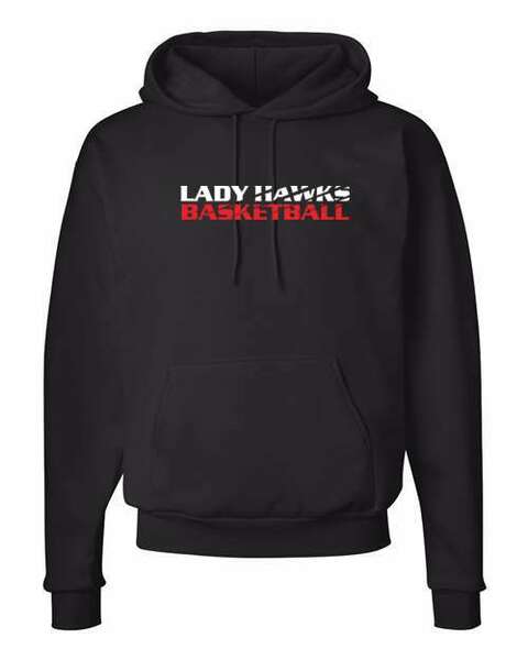 Black - Hawks Scratch Basketball Hooded Sweatshirt