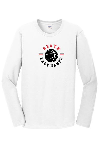 White - Hawks Circular Long Sleeve T-Shirt