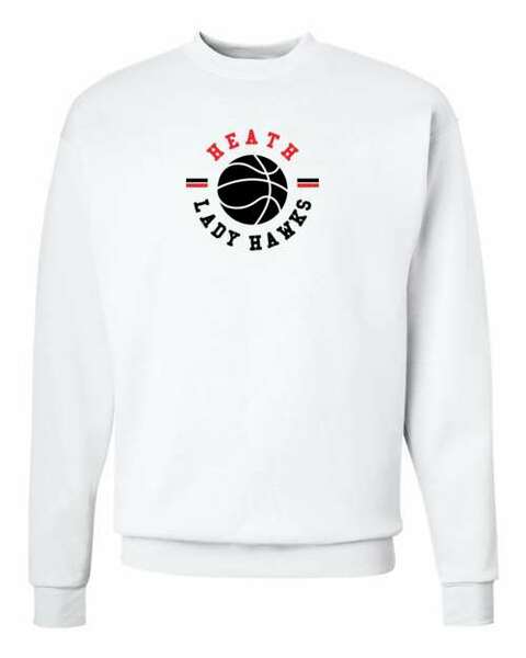 White - Hawks Circular Crewneck Sweatshirt