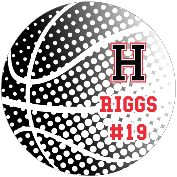 White - Circular 23” Yard Sign with stake  4mm Choroplast