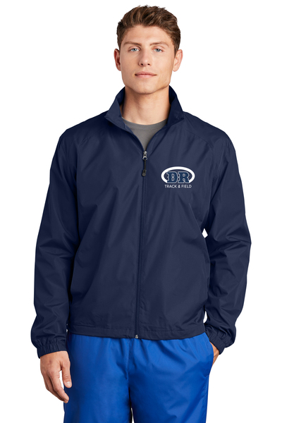 True Navy - Full-Zip Wind Jacket w/ Embroidery