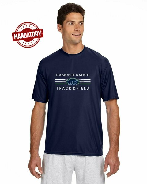 NAVY - Men's Cooling Performance T-Shirt w/ Print **MANDATORY