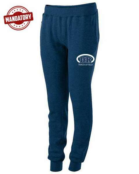 Navy - LADIES' Fleece Joggers w/ Print **MANDATORY