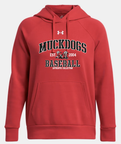 601 Red - UA W's Rival Fleece Hoody w/ Print