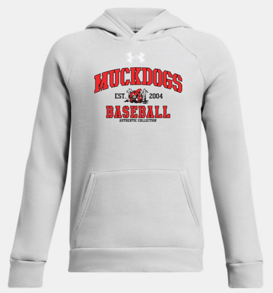 012 Mod Grey - Youth Rival Fleece Hoody W/Print