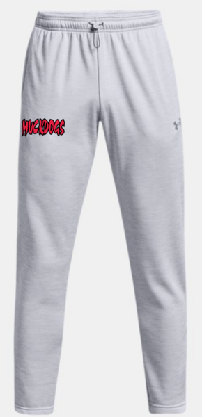 011-Mod Grey - Men's Armour Fleece® Storm Pants w/ "Script" Print