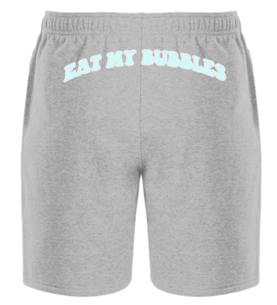 Light Steel - Powerblend® Fleece 8" Short w/ Print