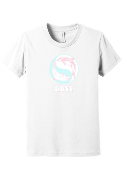 White - Youth Jersey Short Sleeve Tee w/ Print (Front & Back)