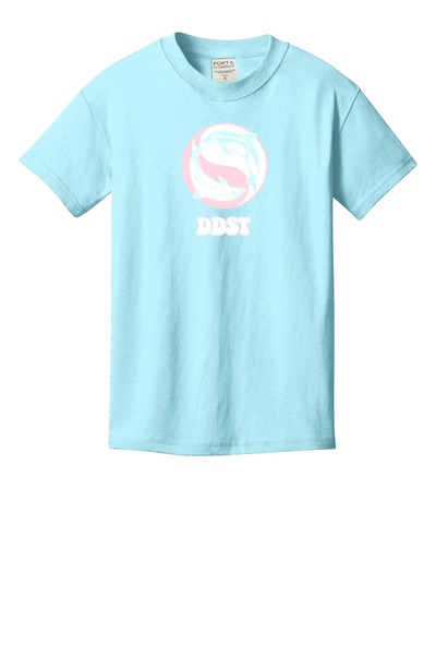 Glacier - Youth Beach Wash Garment-Dyed Tee w/ Print (Front & Back)
