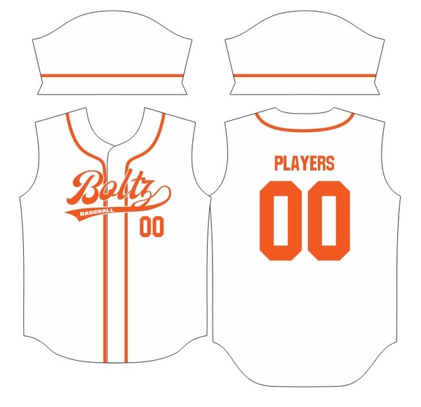 White/Orange - Boltz Full Button White/Orange