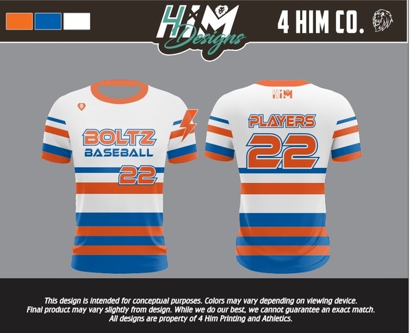 White/Orange - Original Boltz White/Blue Crew Neck