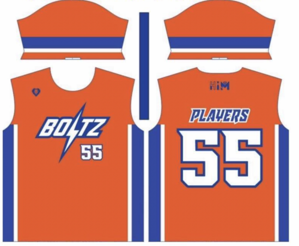 Orange - Orange Practice Shirt With Blur Sides and Arms