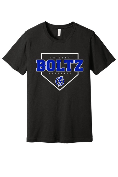 Black Heather - Home Plate BELLA+CANVAS ® Unisex Heather CVC Short Sleeve Tee