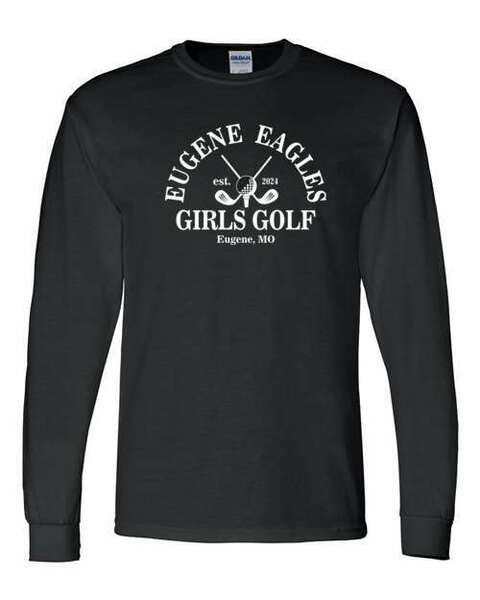 Black - DryBlend® 50/50 Long Sleeve T-Shirt (HS Golf)