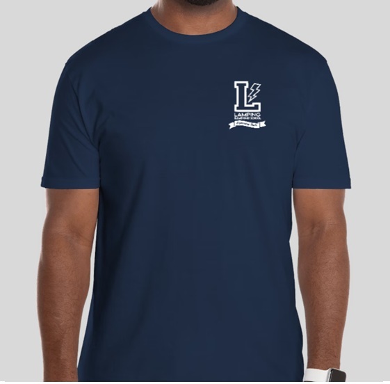 Navy - DryBlend® T-Shirt w/ Logo