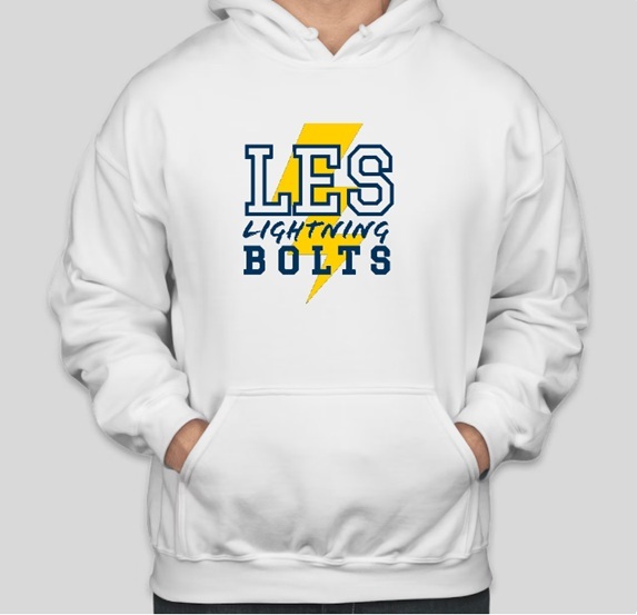 White - Heavy Blend™ Hooded Sweatshirt w/ LES Logo