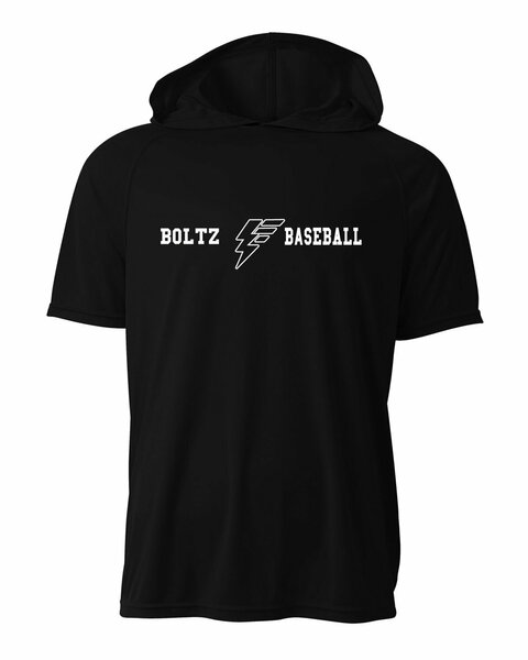 BLACK - Men's Cooling Performance Hooded T-shirt Basic Logo