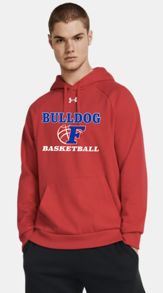 Red- 601 - Men's Rival Fleece Hoodie W/ PRINT