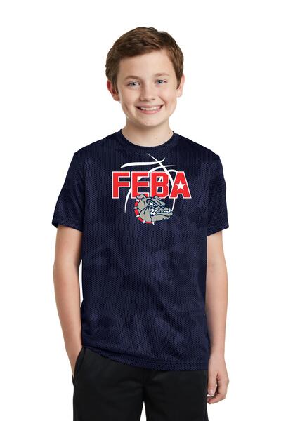 True Navy - Youth CamoHex Tee w/ print