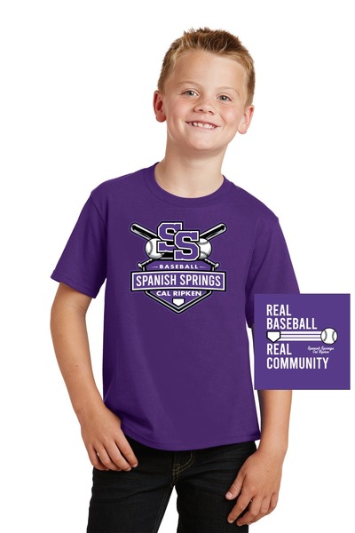 Team Purple - ® Youth Fan Favorite Tee w/ PRINT FRONT & BACK