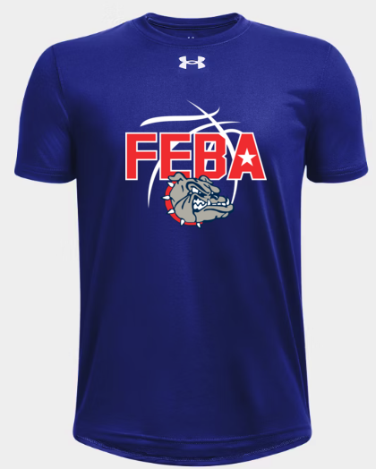 400- ROYAL - UA Tech™ Team Boys' Short Sleeve W/ PRINT (FEBA)