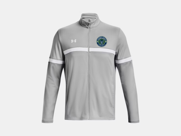 011- Mod Grey - Knit Warm Up Team Men's Full-Zip w/ Emb (LC)