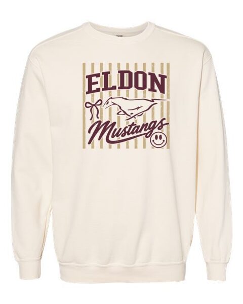 Ivory - Unisex Garment Dyed Crewneck Sweatshirt - Logo1