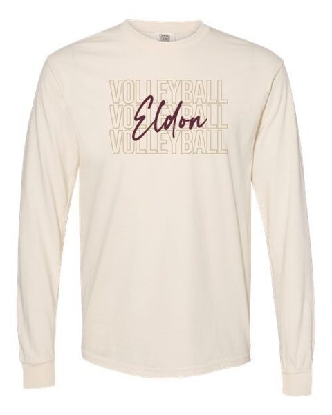 Ivory - Unisex Garment-Dyed Heavyweight Longsleeve T-Shirt - VB