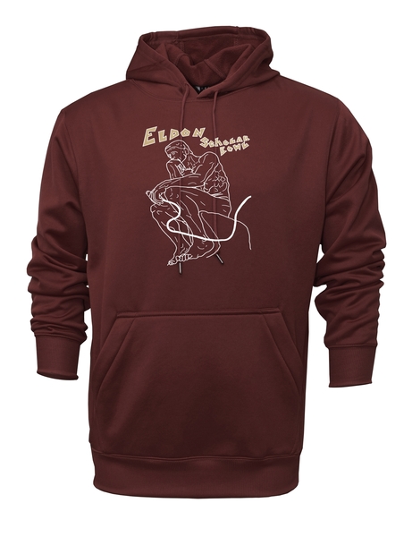 Marron - Athletic Pullover Hooded Sweatshirt - ScB