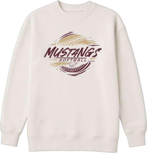 Off White - Ladies Oversized Crew - SB