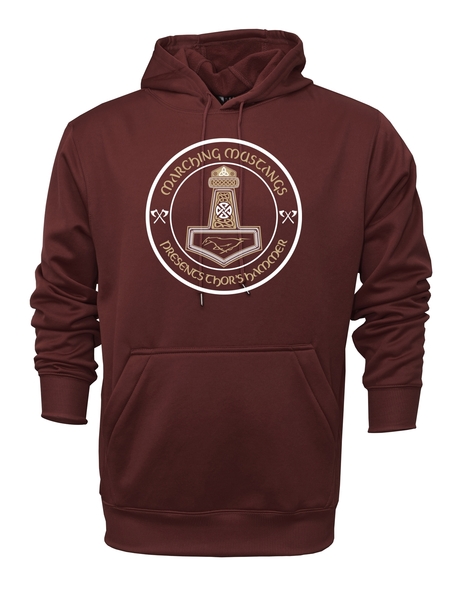 Marron - Athletic Pullover Hooded Sweatshirt - BAND