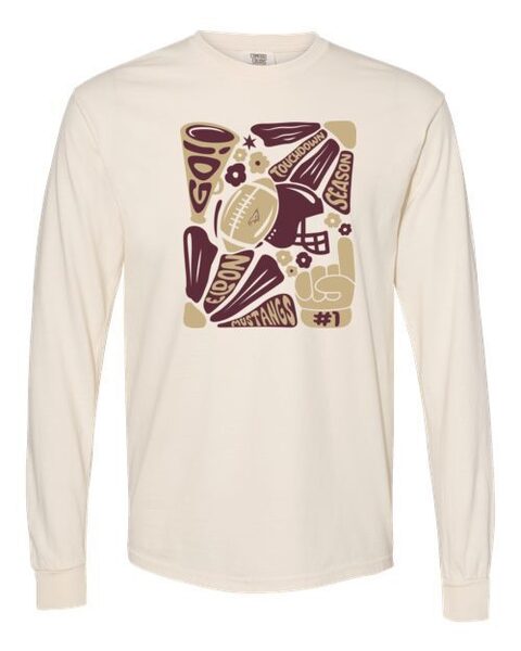 Ivory - Unisex Garment-Dyed Heavyweight Longsleeve T-Shirt - FB2