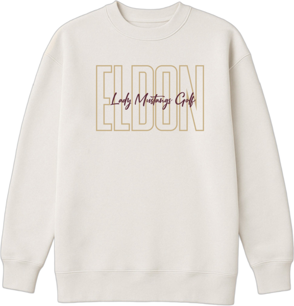 Off White - Ladies Oversized Crew - Golf