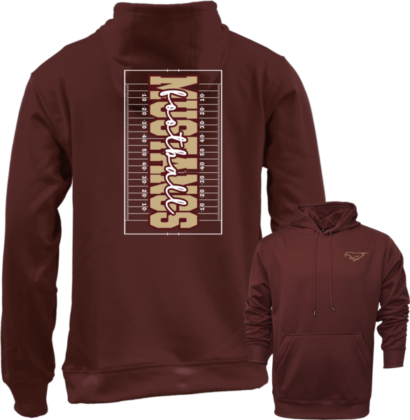 Marron - Athletic Pullover Hooded Sweatshirt - FB1