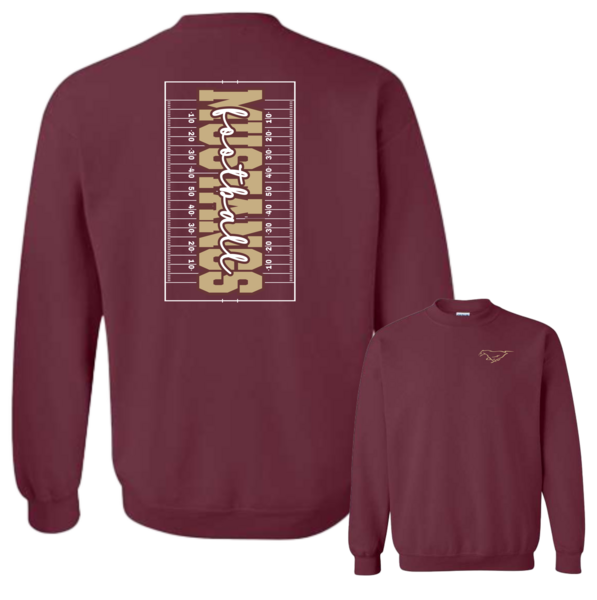 Maroon - Heavy Cotton Crewneck Sweatshirt - FB1