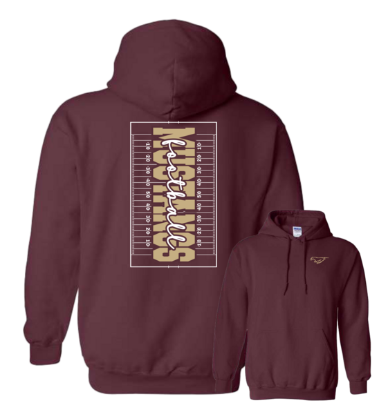 Marron - Heavy Cotton Hooded Sweatshirt - FB1