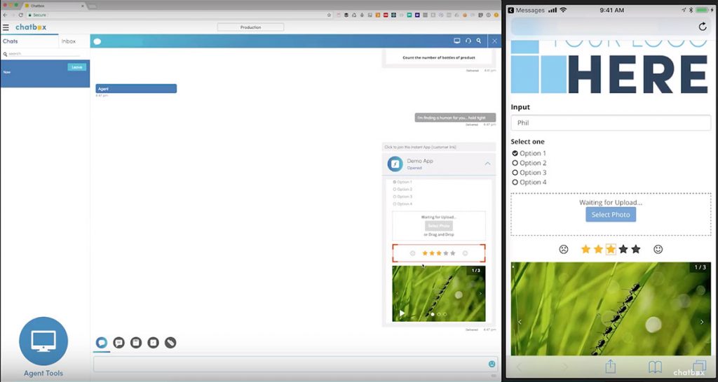 Real time follow up of customer changing the data