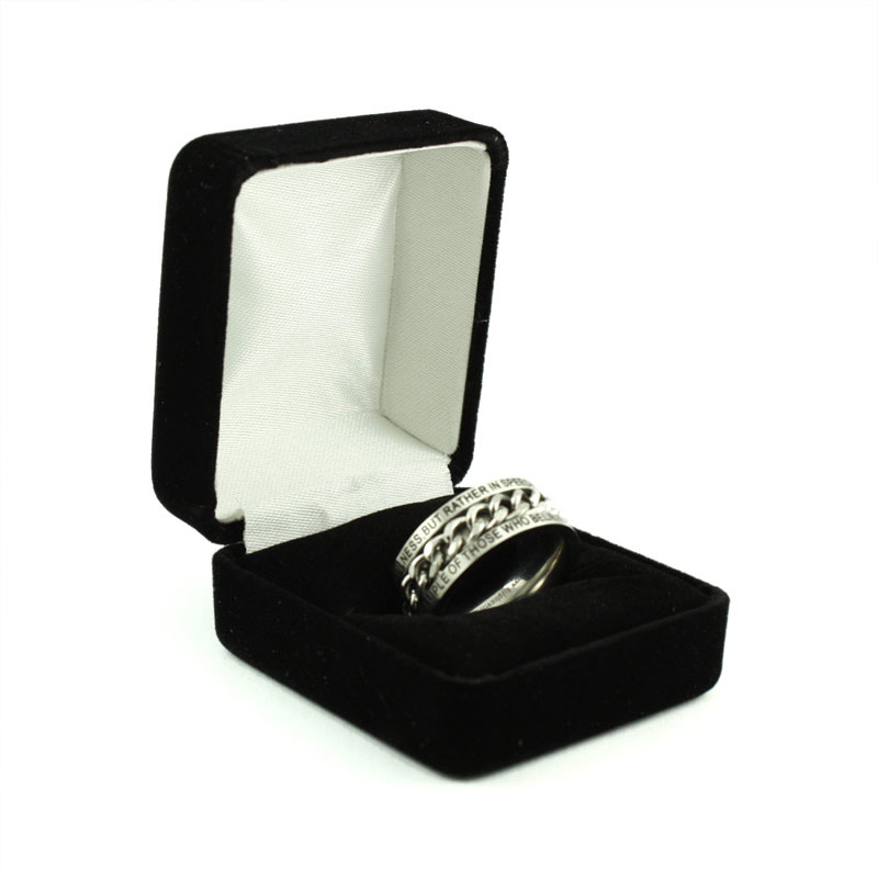 Black Ring Box Jewelry Boxes on
