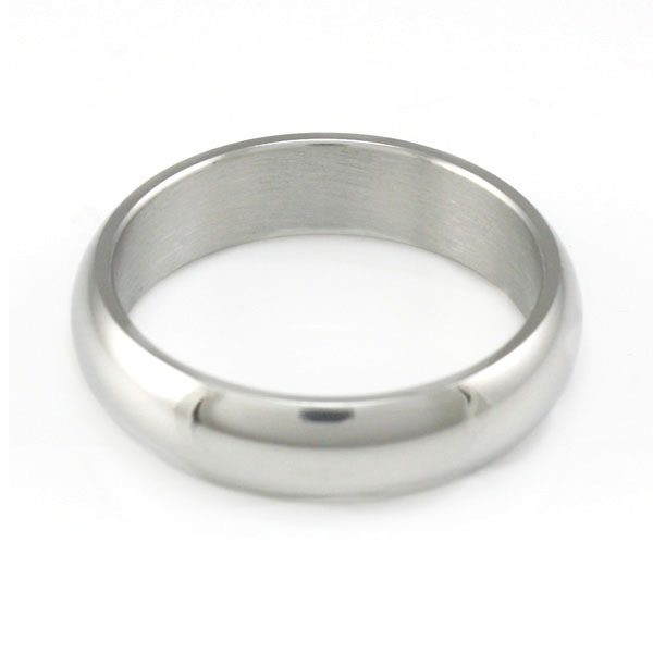 Domed Stainless Steel Narrow Ring Women's Custom Rings on