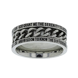 Serenity Prayer Chain Ring 