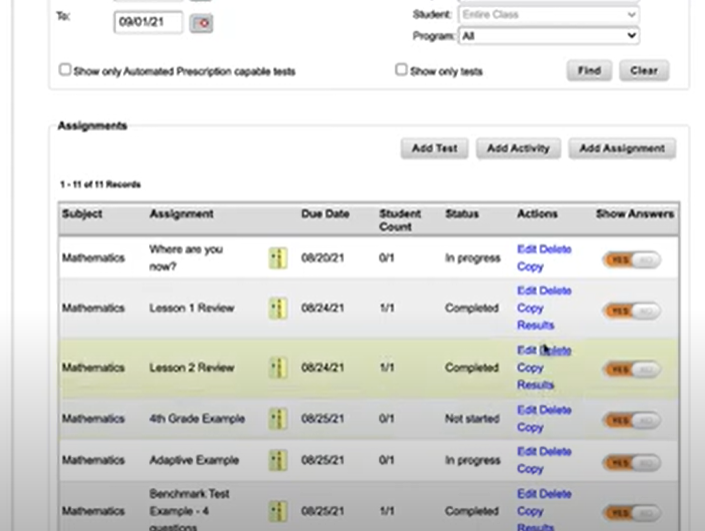 HMH Math Expressions Assigning Activities in Think Central · Alludo