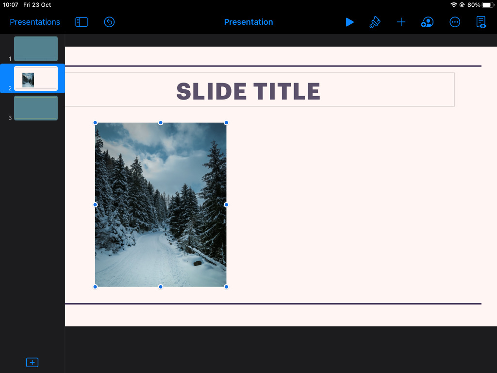 Keynote Insert Photos and Shapes · Alludo