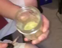 NSFW Black Hat Guy Does Keep Bump of Weed Out of Jar