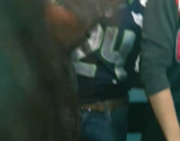 NSFW Black guy in 24 seattle seahawks jersey impressed by girl twerking